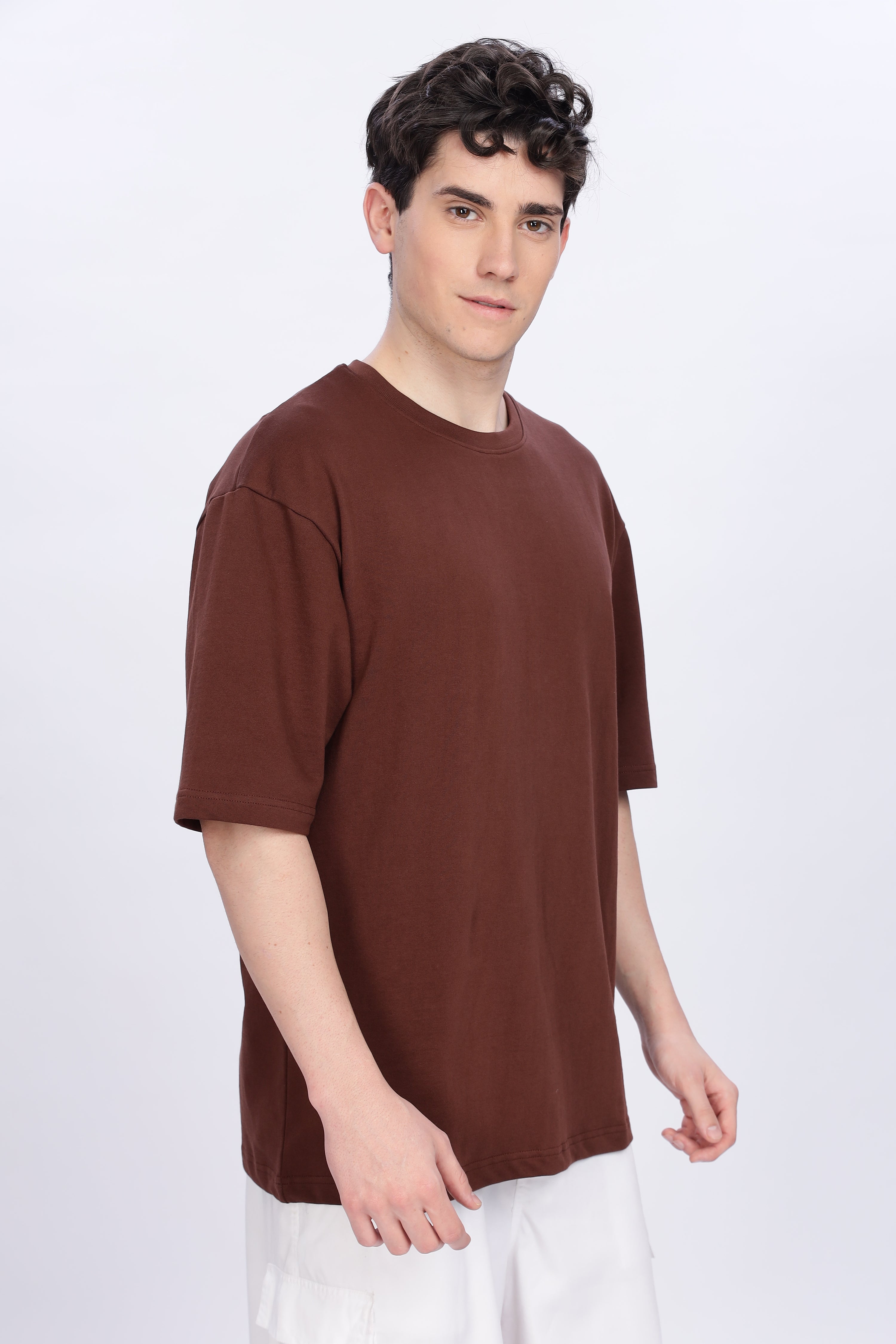 Brown- Solid oversized - Unisex