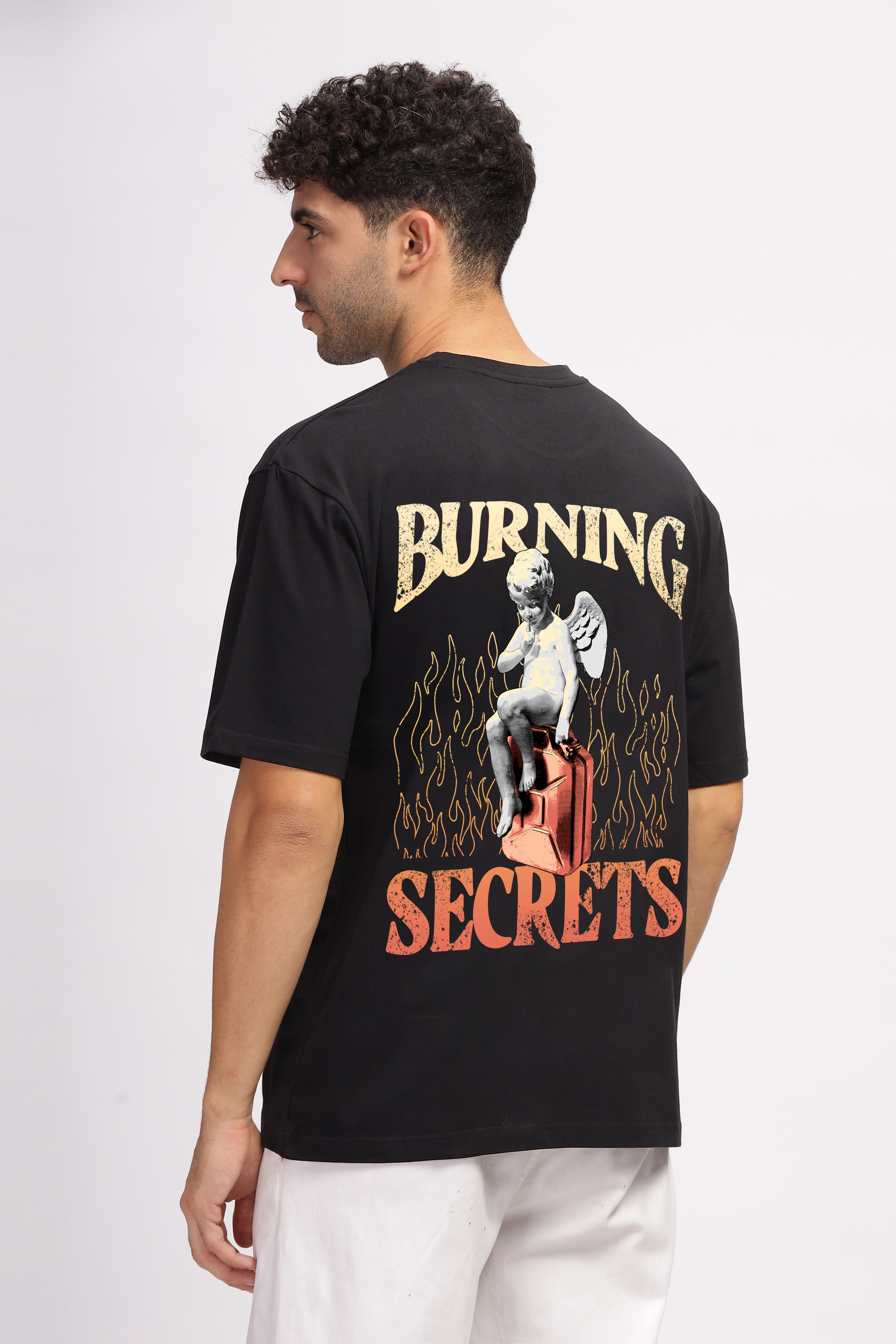 Burning secrets - oversized-Phantom Black-Unisex T-shirt