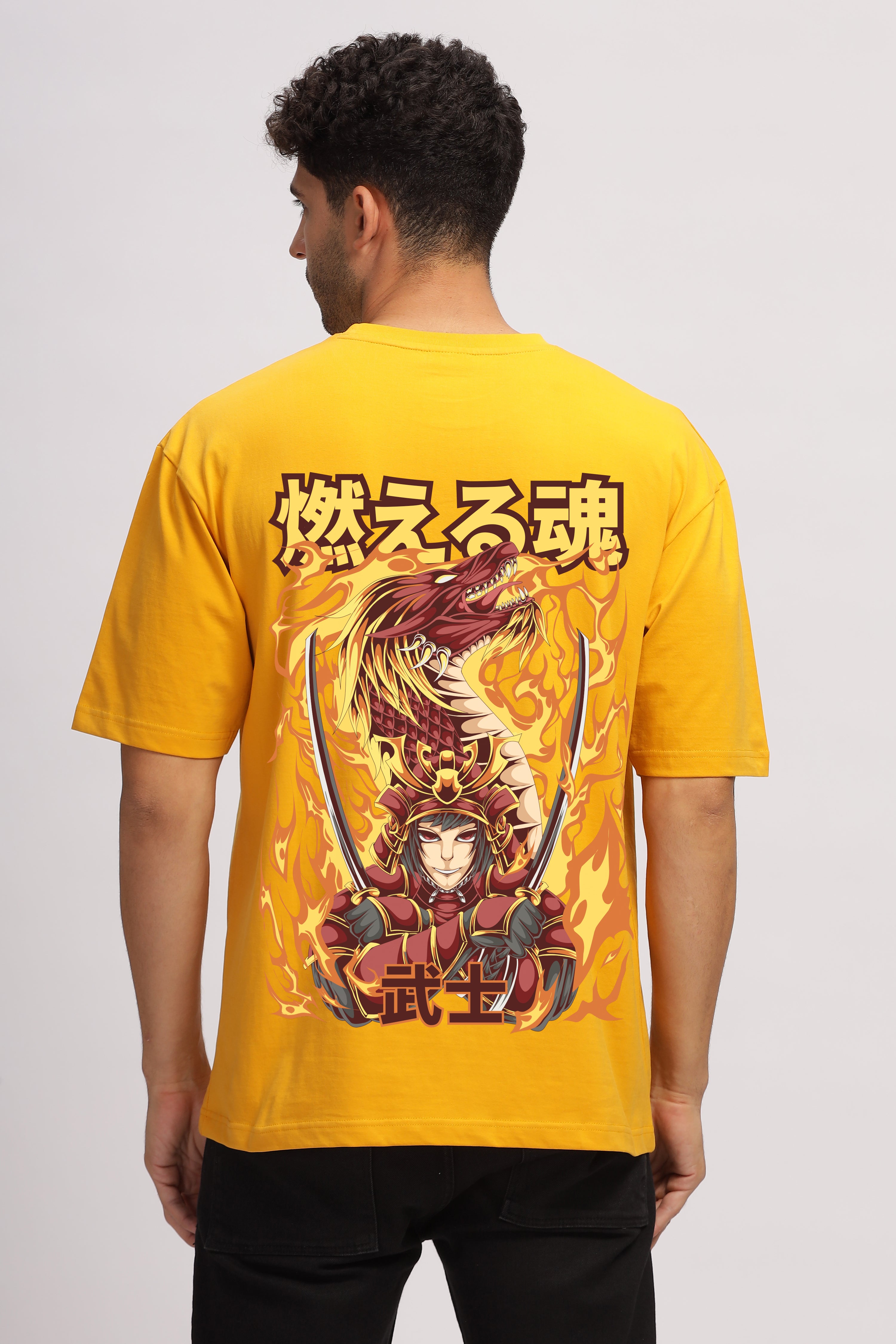 Burning Soul - Oversize - Lemon Chrome - Unisex T-shirt