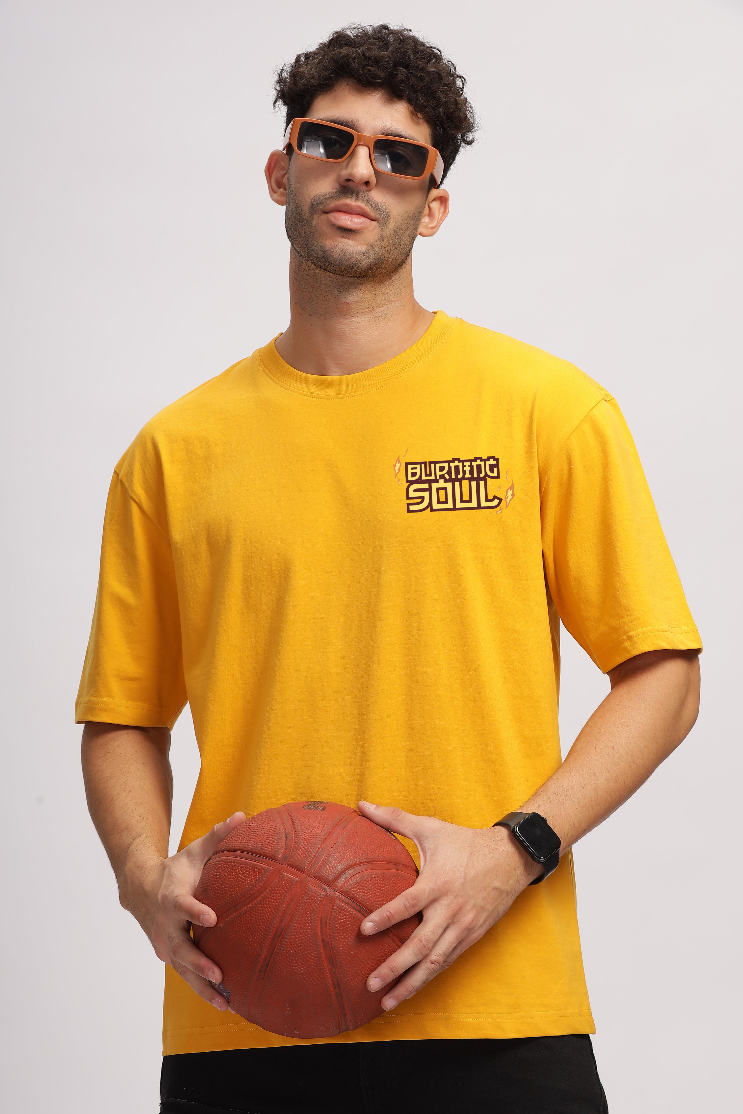 Burning Soul - Oversize - Lemon Chrome - Unisex T-shirt