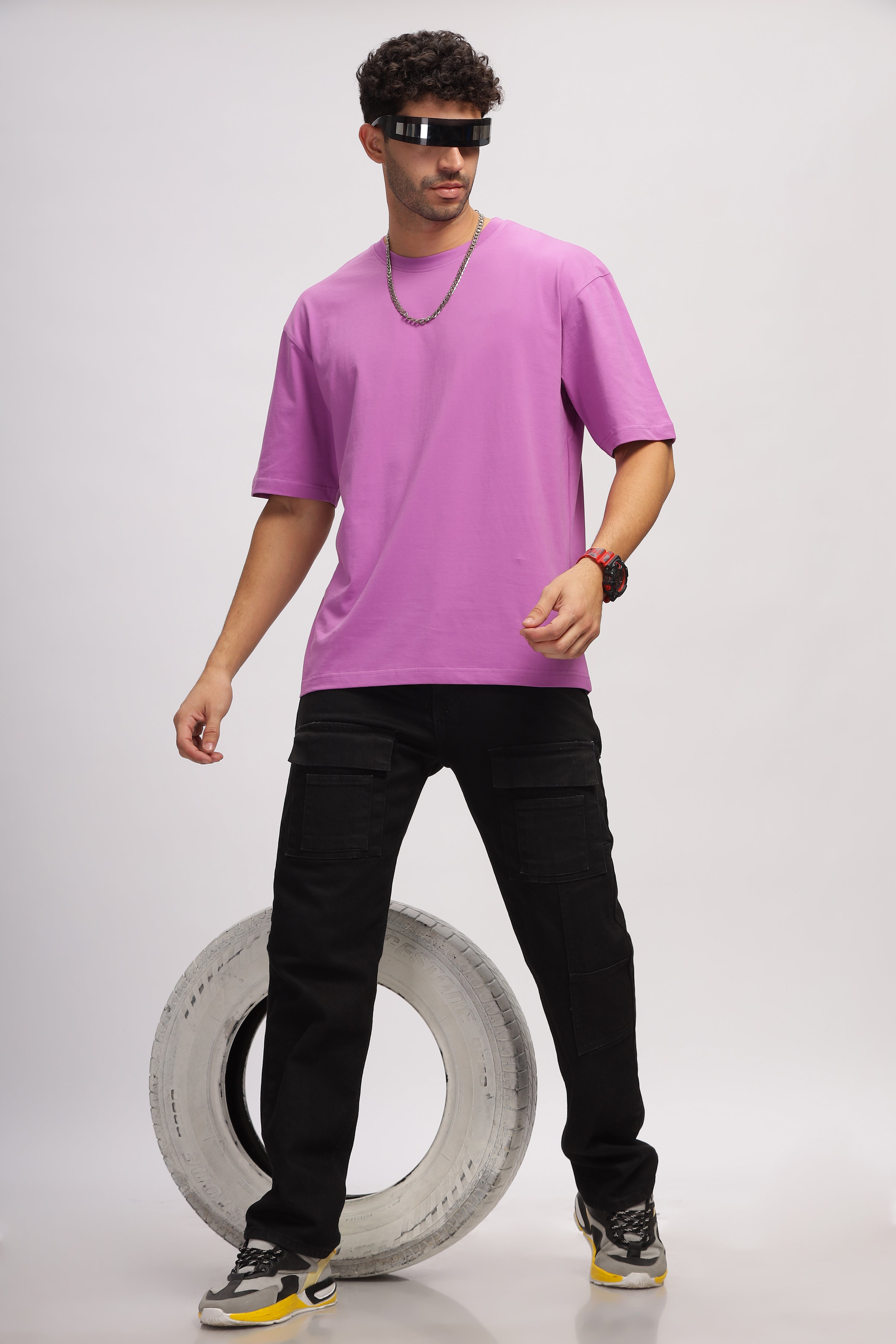 IRIS ORCHID - SOLID OVERSIZED - UNISEX