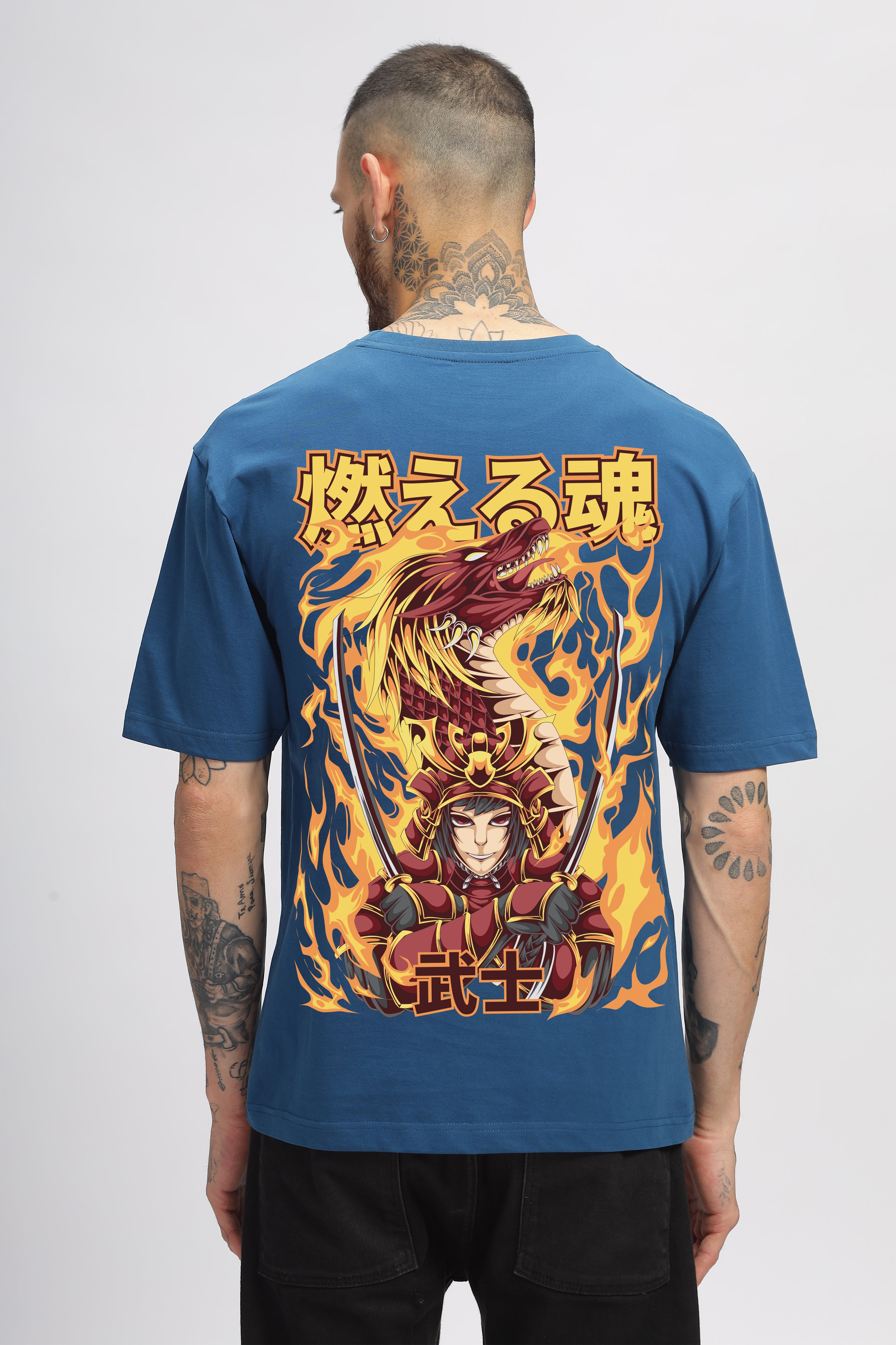 Burning Soul- Oversized- Poseidon- Unisex T-shirt