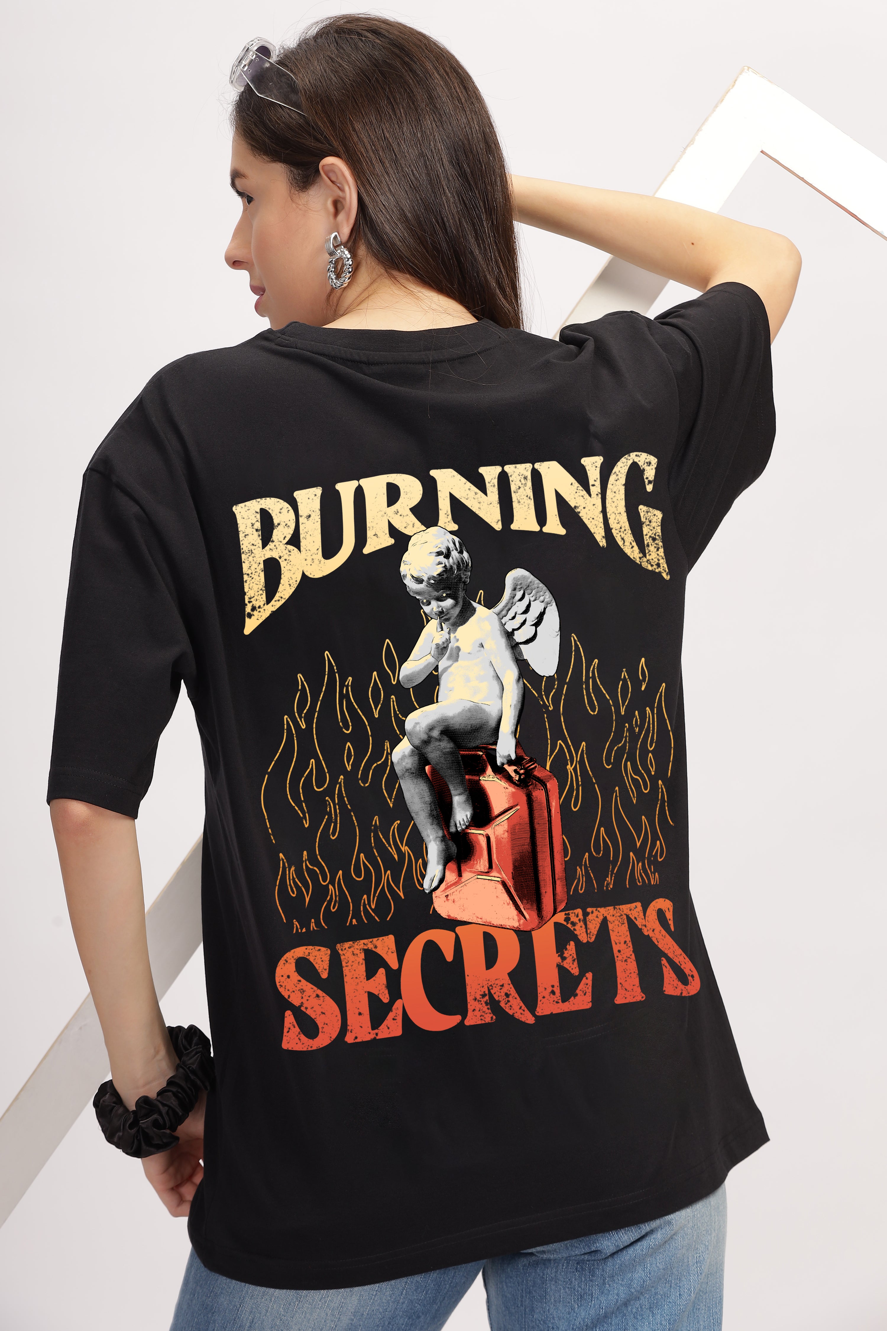 Burning secrets - oversized-Phantom Black-Unisex T-shirt