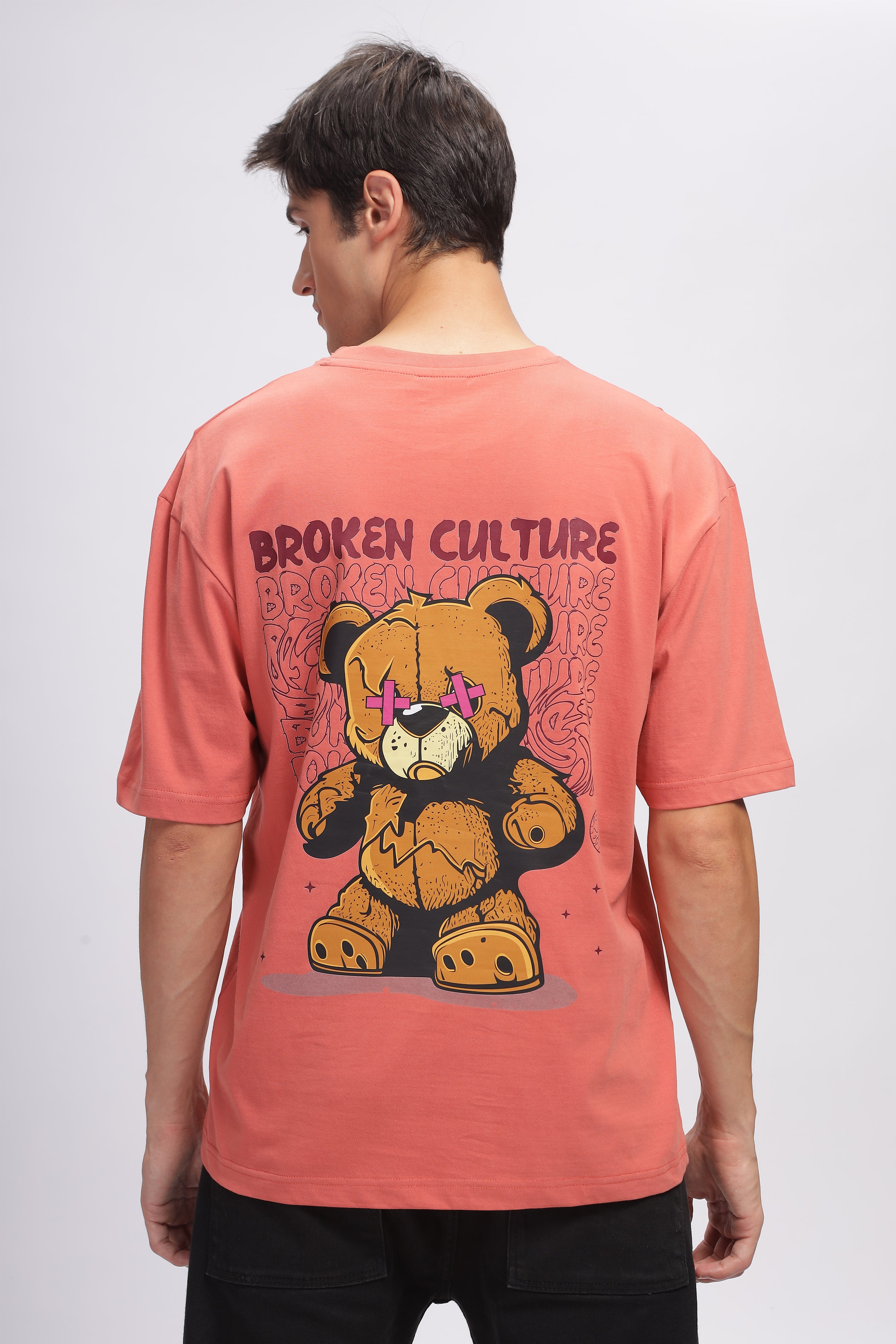 Broken Culture -Oversized- Dessert Rose-Unisex T-shirt
