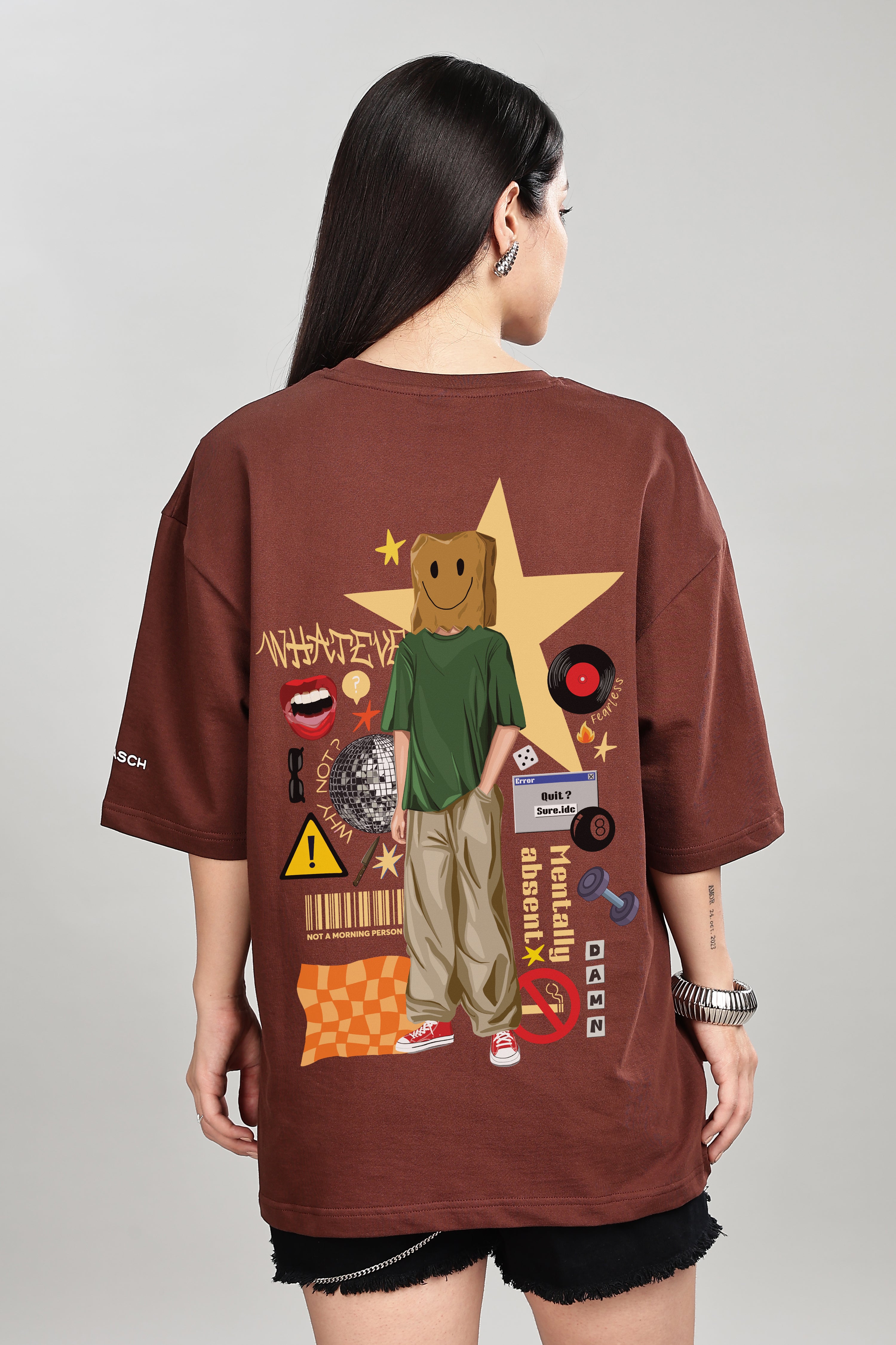Inside My Head- Brown - Oversized - Unisex