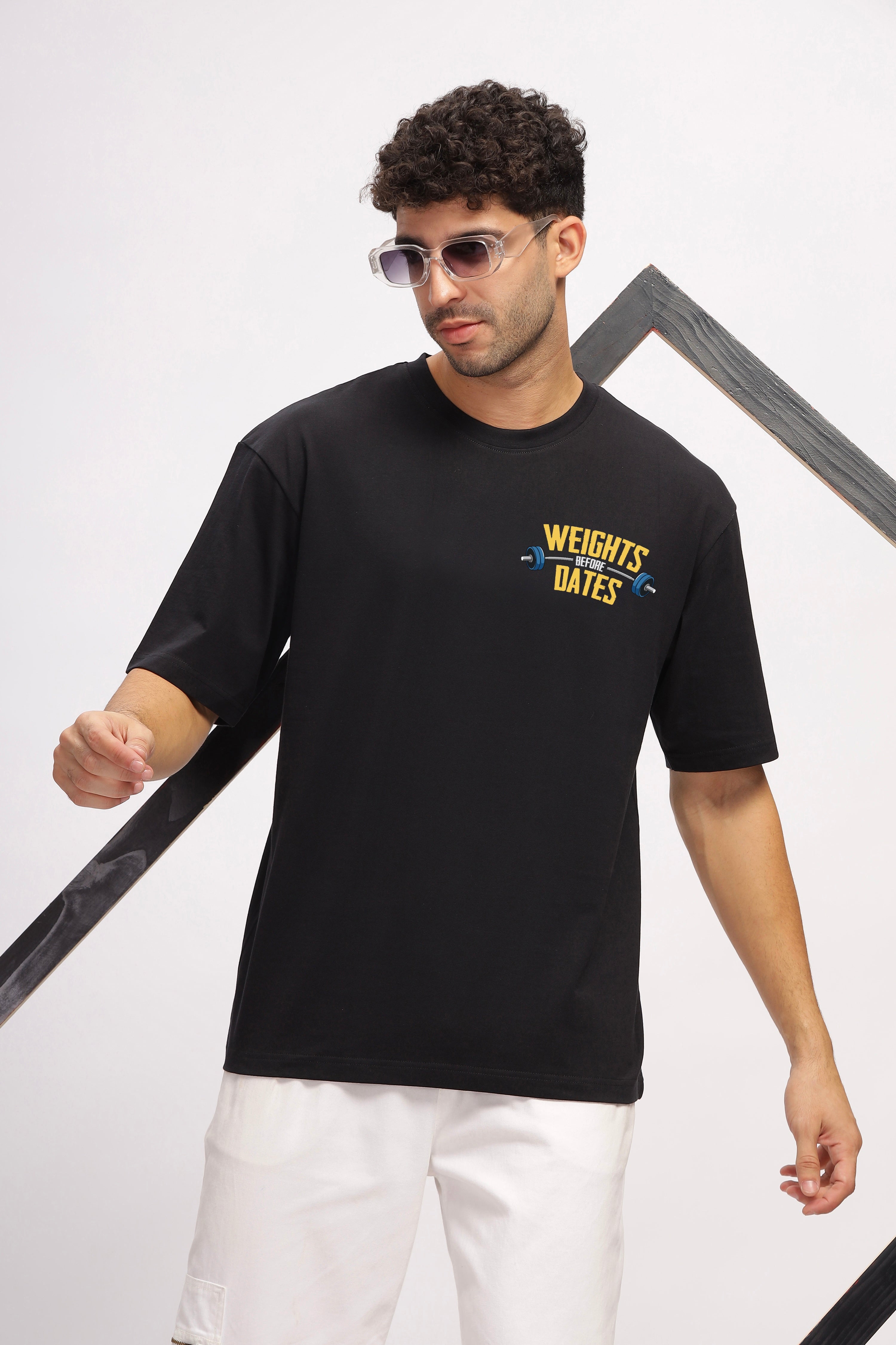 Weights Before dates- Unisex Oversized- Black