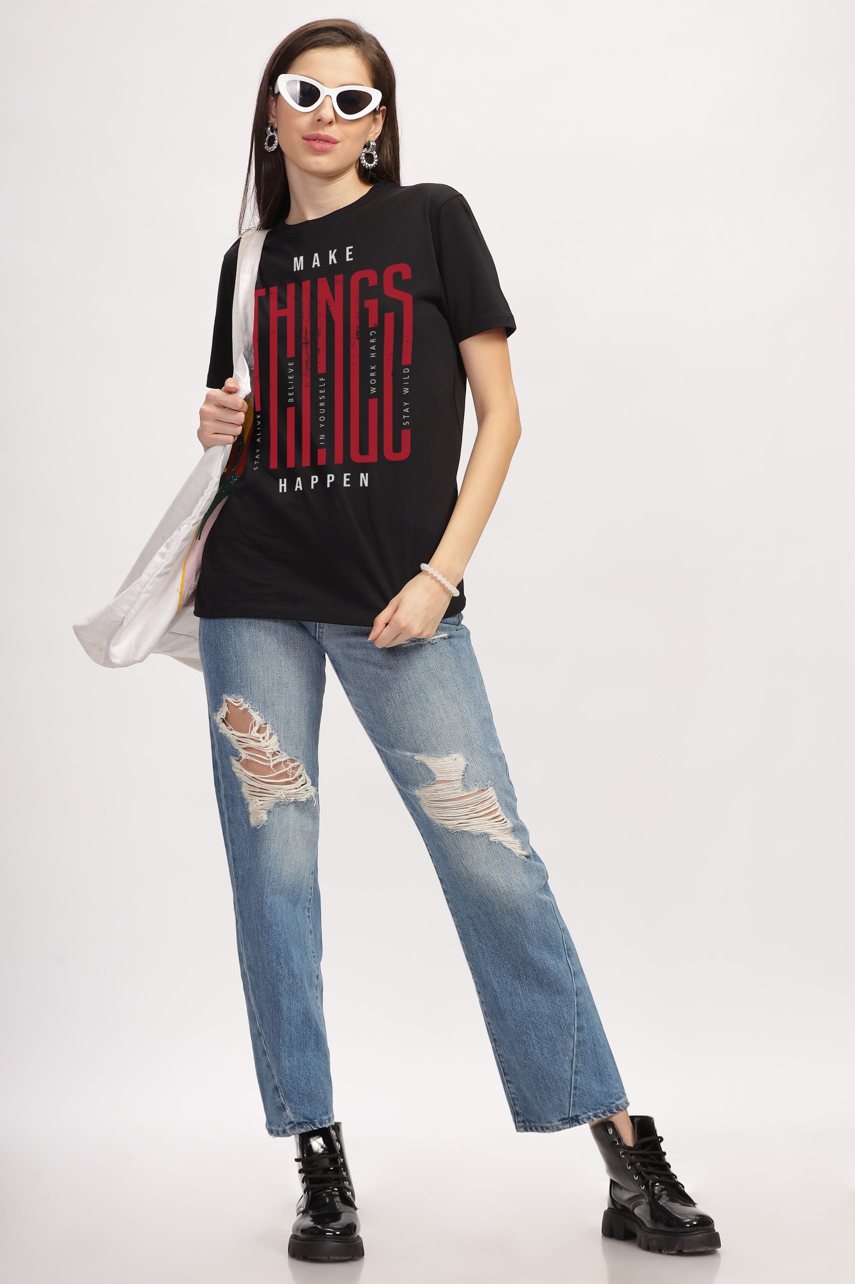 MAKE THINGS HAPPEN- BLACK - UNISEX