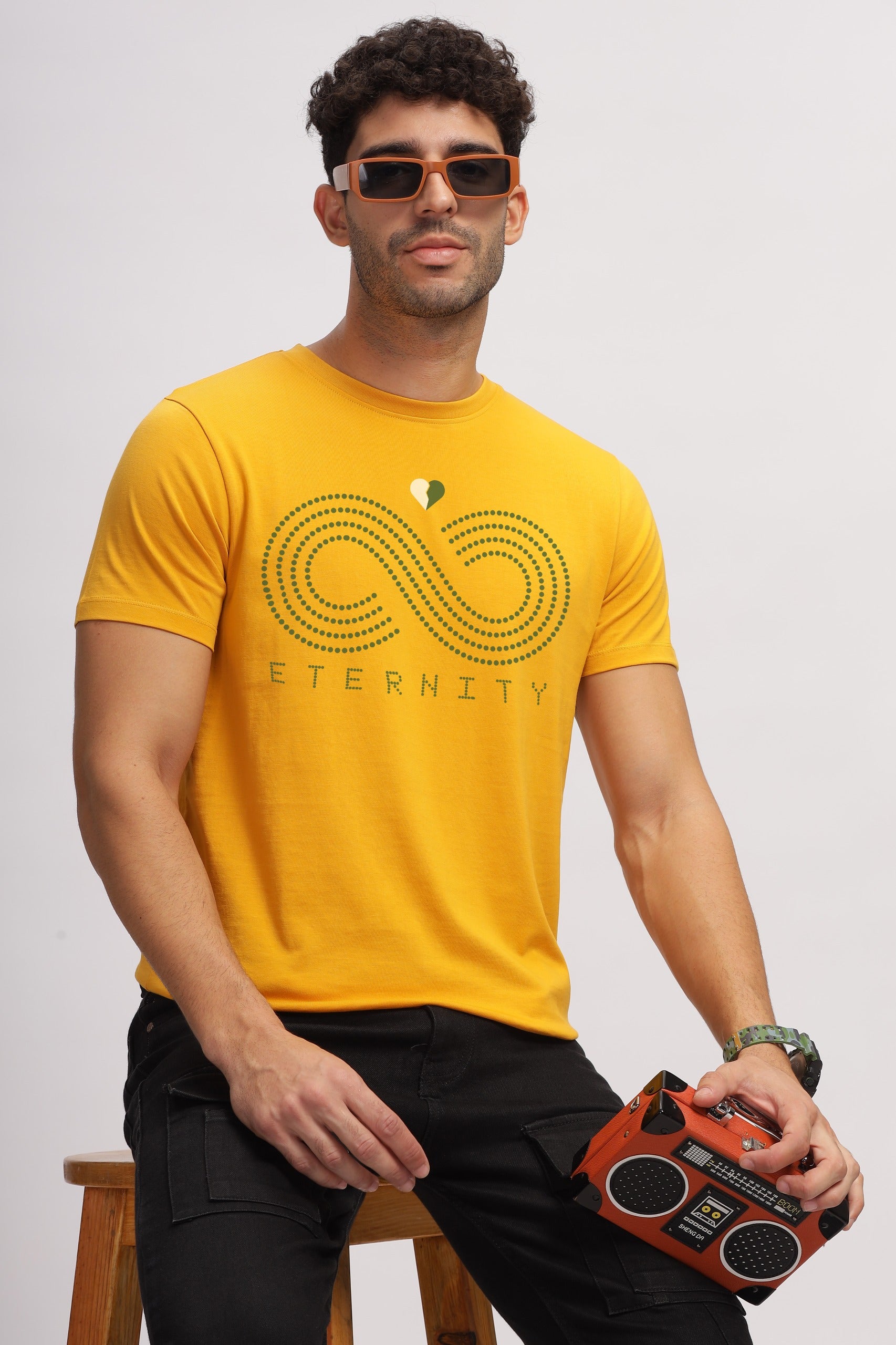 PRINTED CREW- ETERNITY- LEMON CHROME