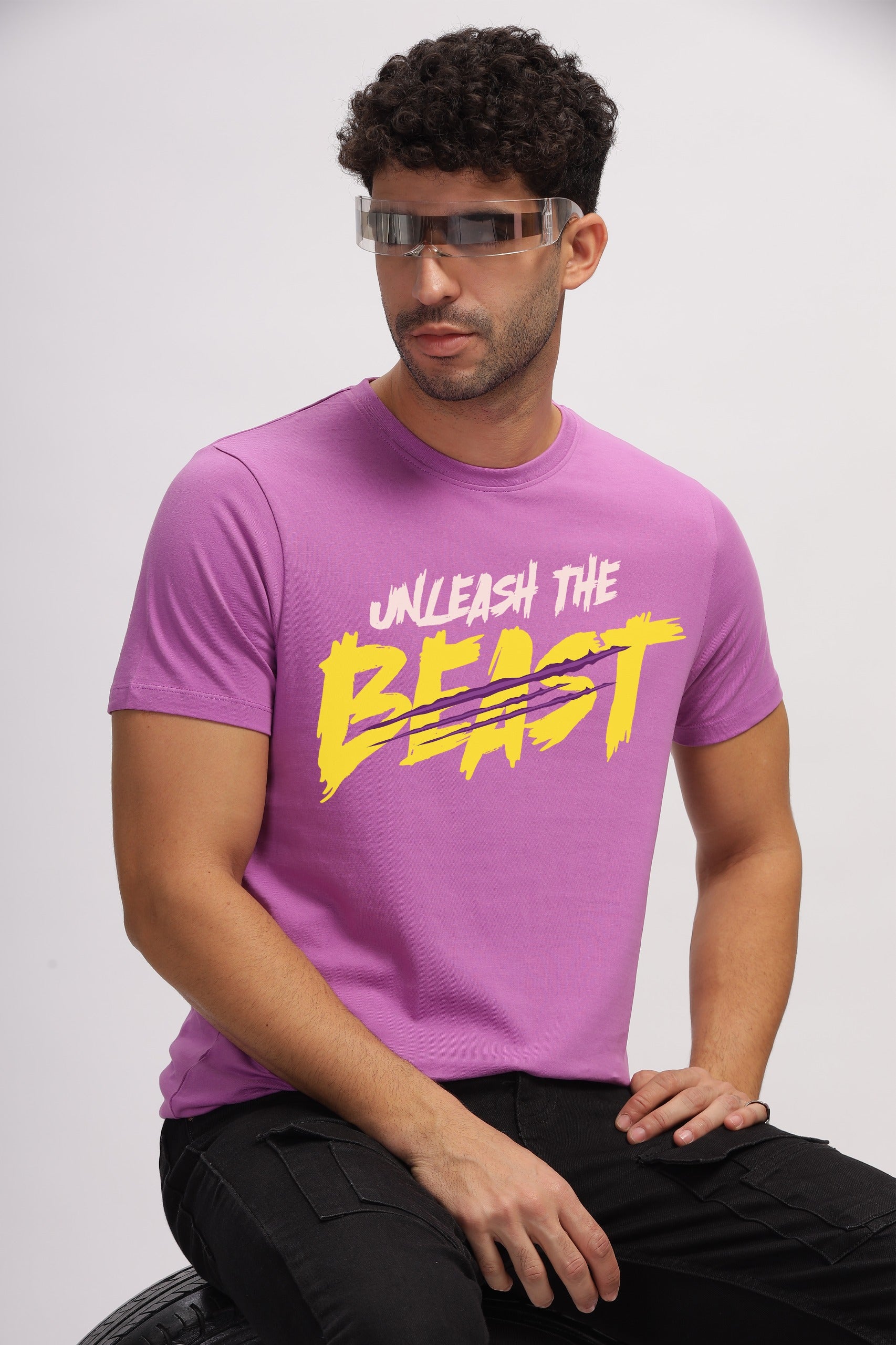 PRINTED CREW - BEAST - IRIS ORCHID